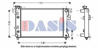 AKS DASIS 520190n -  Радиатор, охлаждение двигателя